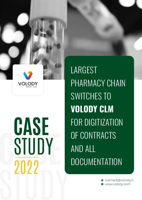 Largest pharmacy chain switches to volody clm for digitization of contracts and all documentation