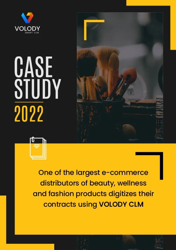 One of the largest e-commerce distributors of beauty, wellness and fashion products digitizes their contracts using VOLODY CLM