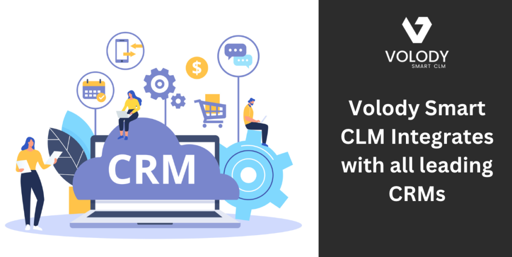 Volody CLM Integrates with all leading CRMs