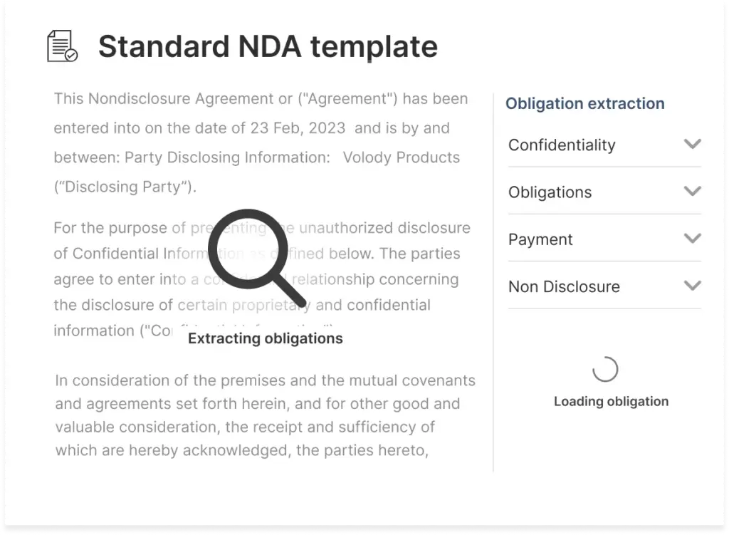 Extract obligation